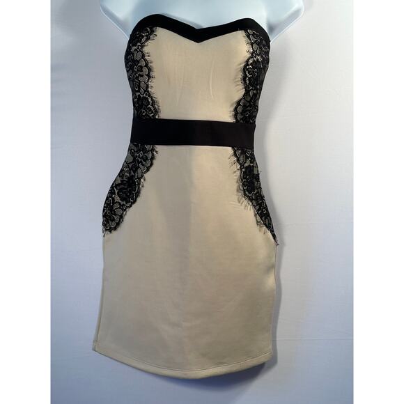 Justify Strapless Lace Bodycon Dress - Picture 1 of 2